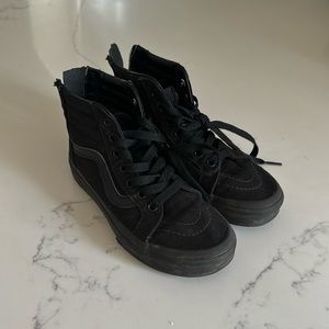 Black High-top Kids Vans